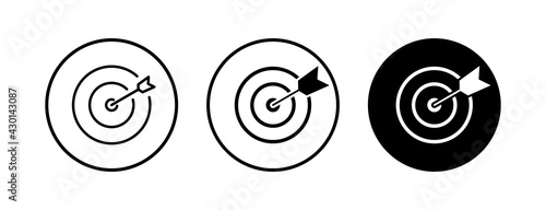 Target icons set. Target vector icon. goal icon. marketing target. Aim