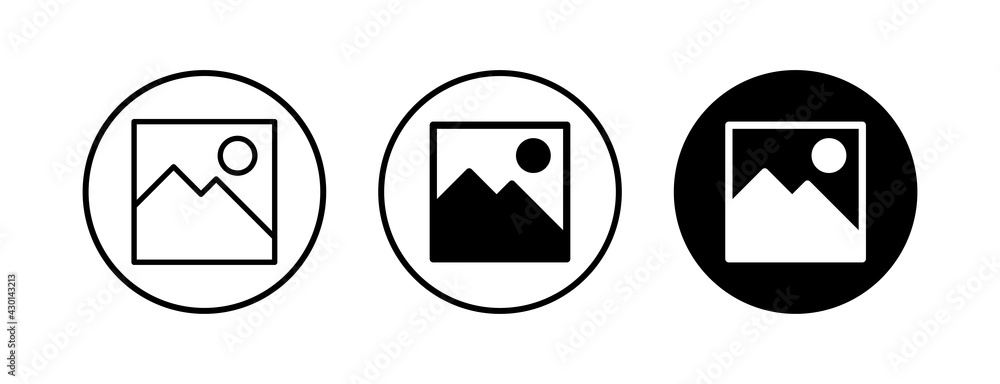 Picture icons set. Picture vector icon. photo gallery icon vector Picture icons set. Picture vector icon. photo gallery icon vector