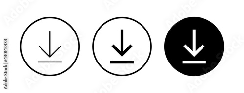 Download icons set. Downloading vector icon Free Download Download icons set. Downloading vector icon - GFXLoad