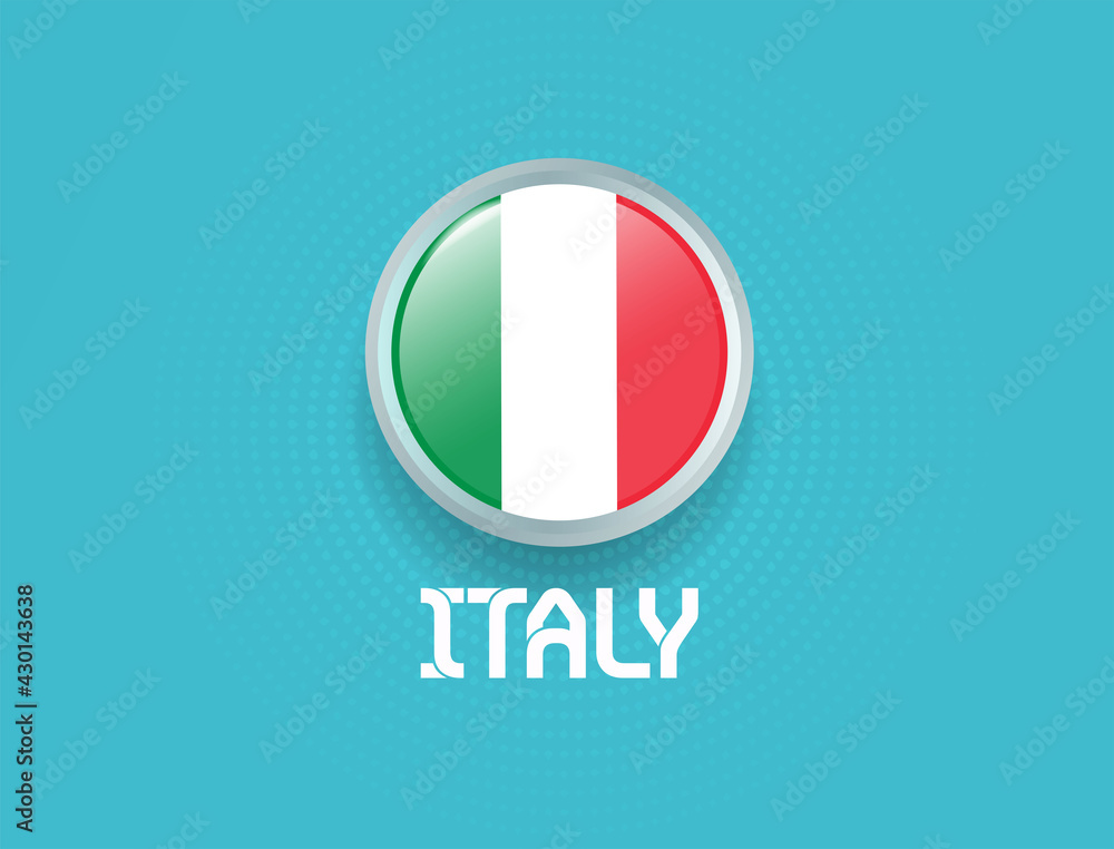 Italy flag for euro 2020. Football Euro 2020. Italy flag for euro 2020. Football Euro 2020.