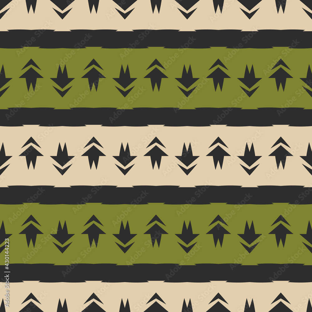 Seamless pattern with geometric ornament. Seamless pattern with geometric ornament.