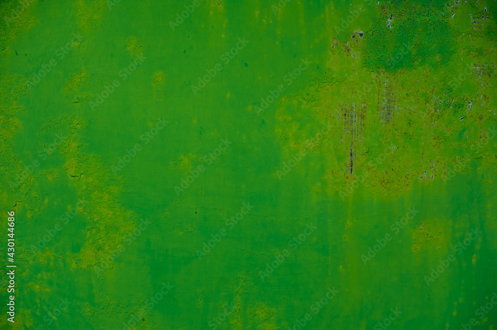 background metal surface with rust and green color