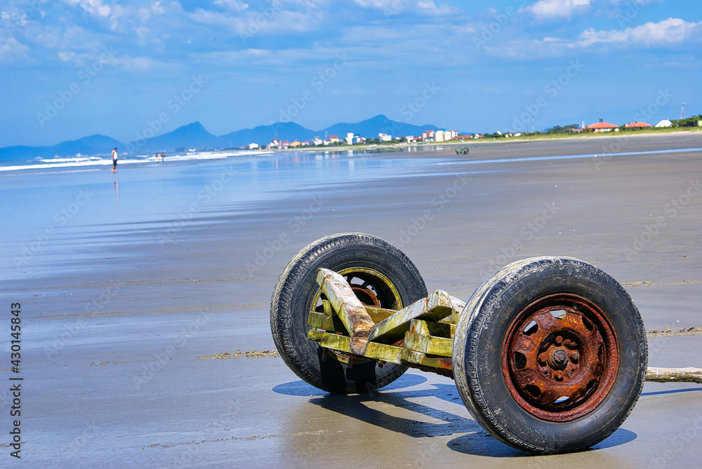 Naklejka premium old tires