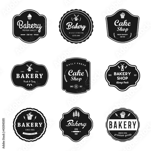 Bakery Vintage Badge And Labels