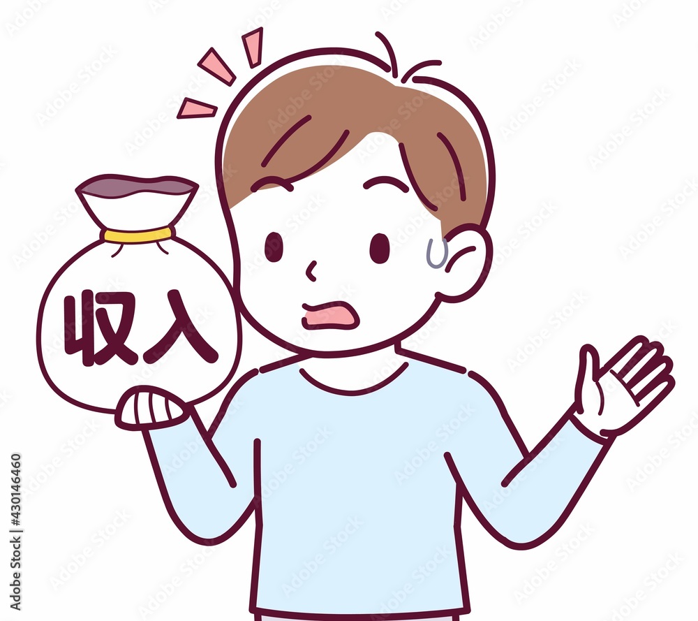 Cheerful boy in blue clothes