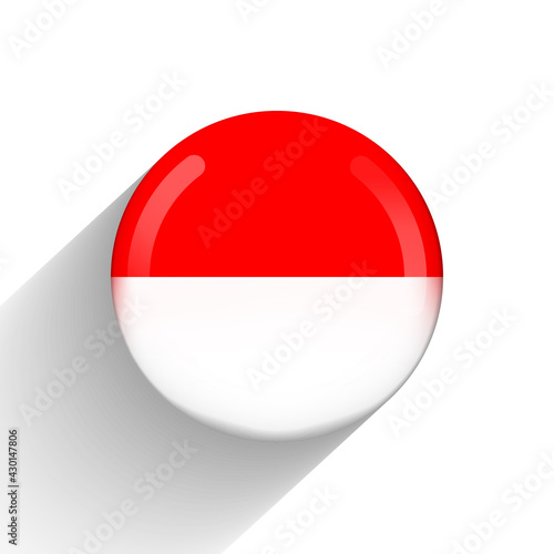 Glass light ball with flag of Indonesia. Round sphere, template icon. Indonesian national symbol. Glossy realistic ball, 3D abstract vector illustration highlighted on a white background. Big bubble Free Download Glass light ball with flag of Indonesia. Round sphere, template icon. Indonesian national symbol. Glossy realistic ball, 3D abstract vector illustration highlighted on a white background. Big bubble - GFXLoad