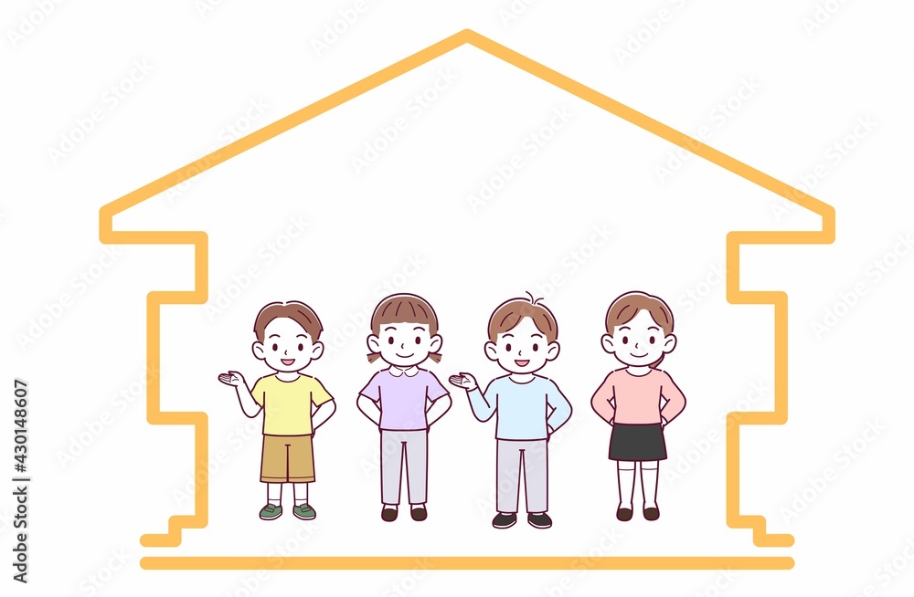 4人の子どもたち