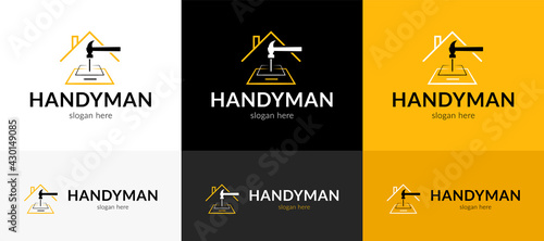 Stylish handyman logo