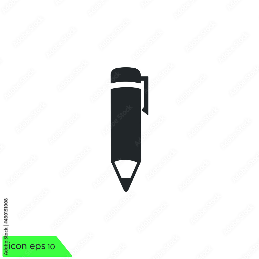 pen icon education symbol logo template