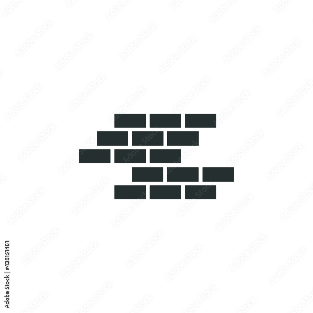 brick wall icon design logo template brick wall icon design logo template