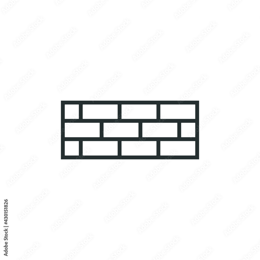 brick wall icon design logo template brick wall icon design logo template