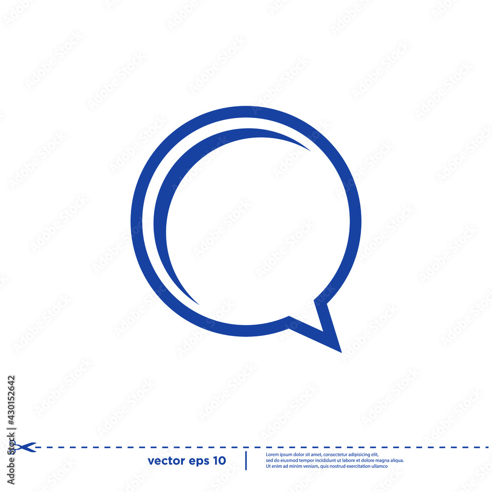 speech bubble talk icon logo concept speech bubble talk icon logo concept
