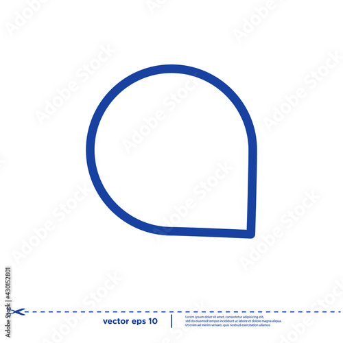 speech bubble talk icon logo concept