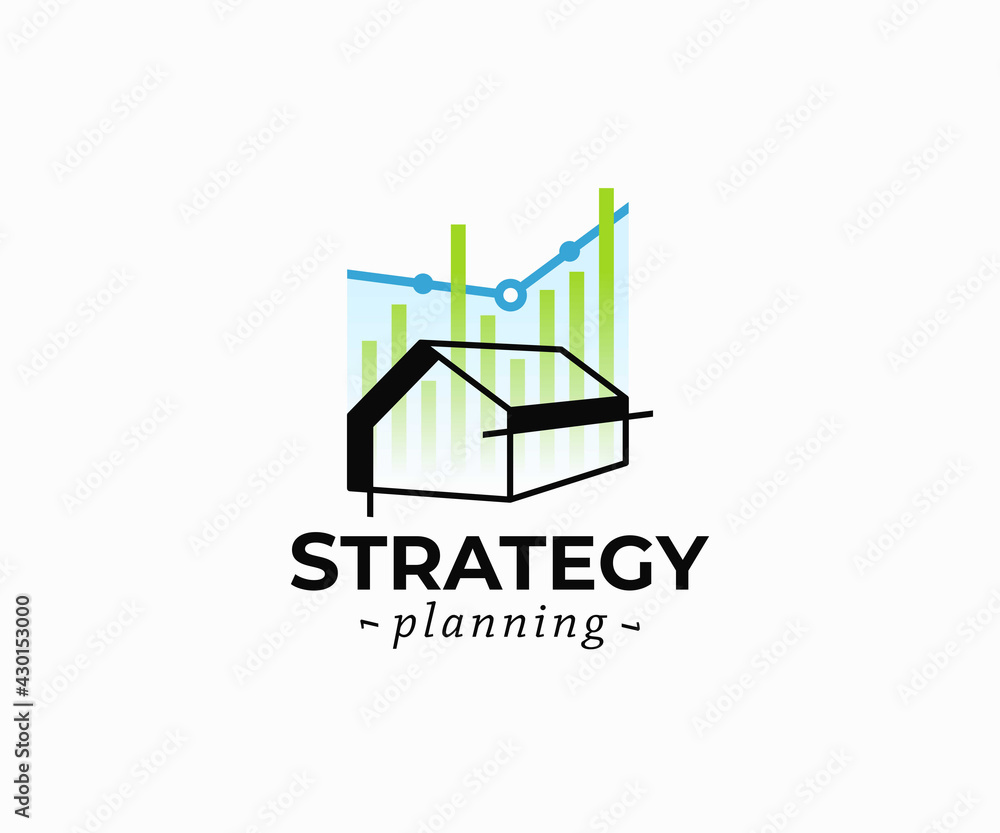 Property development logo design. Real estate investment vector design. Construction planning logotype Property development logo design. Real estate investment vector design. Construction planning logotype