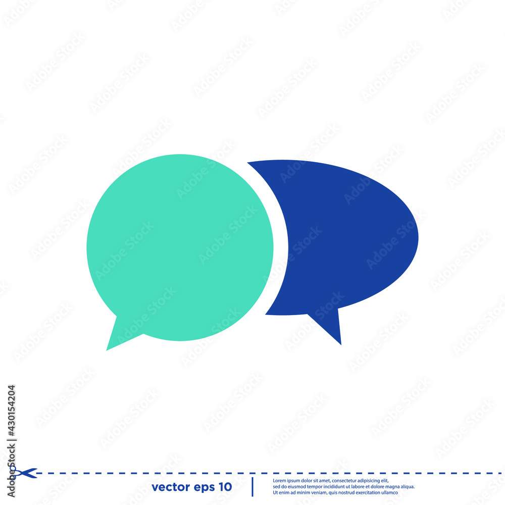 speech bubble talk icon logo concept speech bubble talk icon logo concept