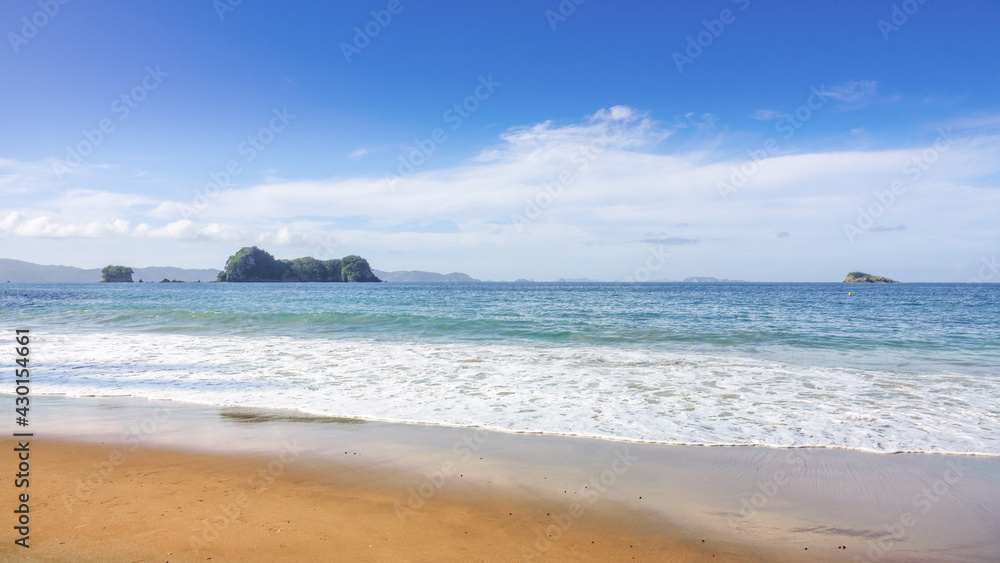 beautiful beach at Hahei New Zealand