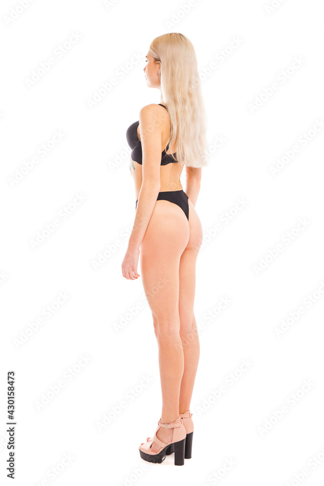 Full body portrait of a young beautiful blonde woman Full body portrait of a young beautiful blonde woman
