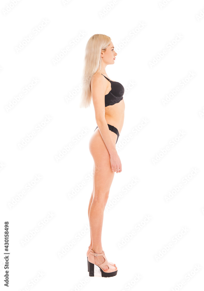 Full body portrait of a young beautiful blonde woman Full body portrait of a young beautiful blonde woman