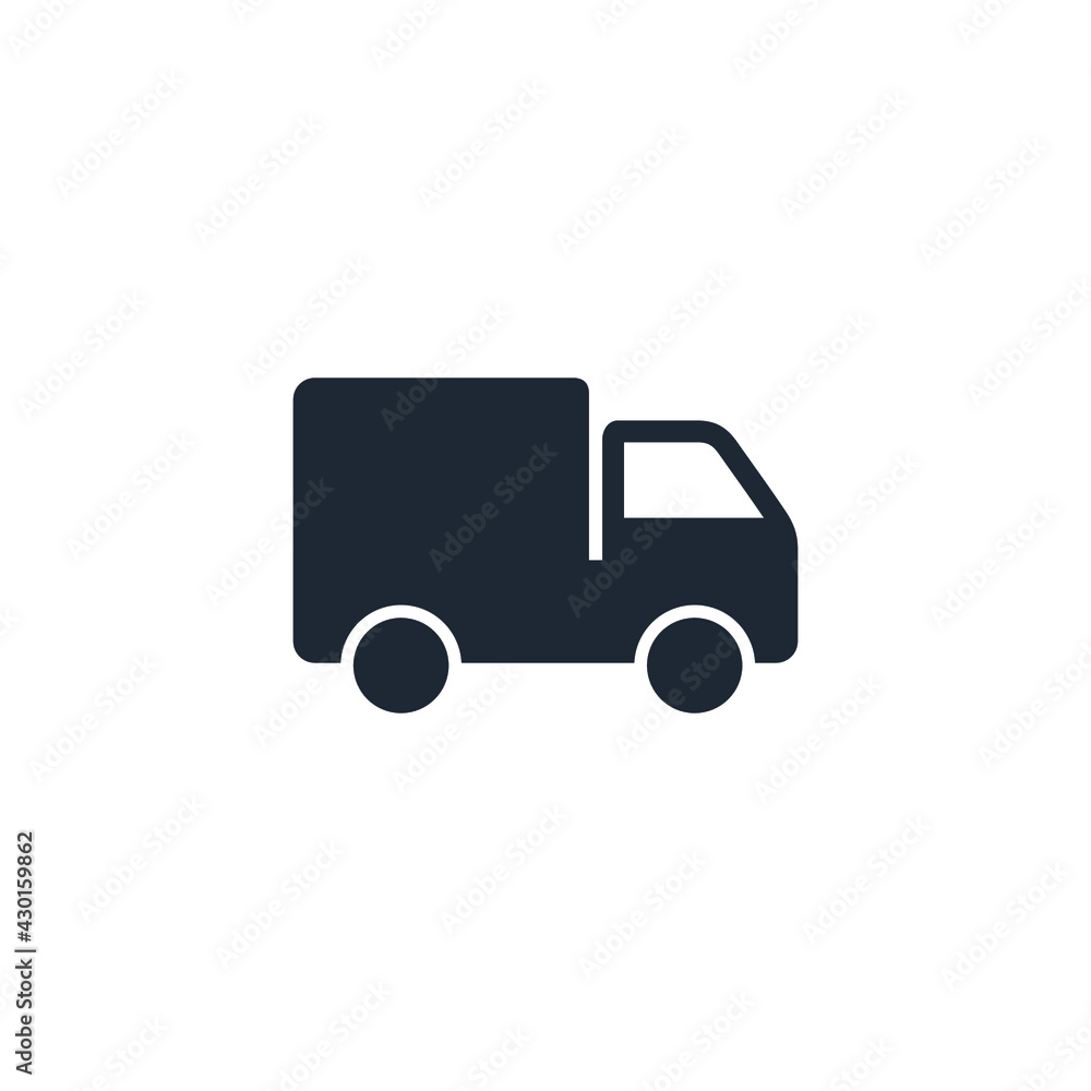 truck icon delivery symbol logo template