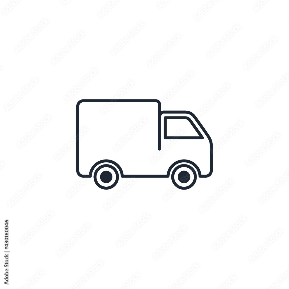 truck icon delivery symbol logo template