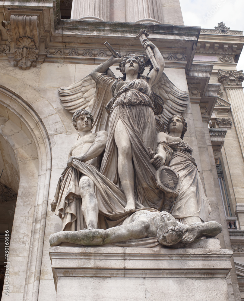 Sculpture at the Opera Garnier - Drama, by Jules-Joseph Perrault Sculpture at the Opera Garnier - Drama, by Jules-Joseph Perrault