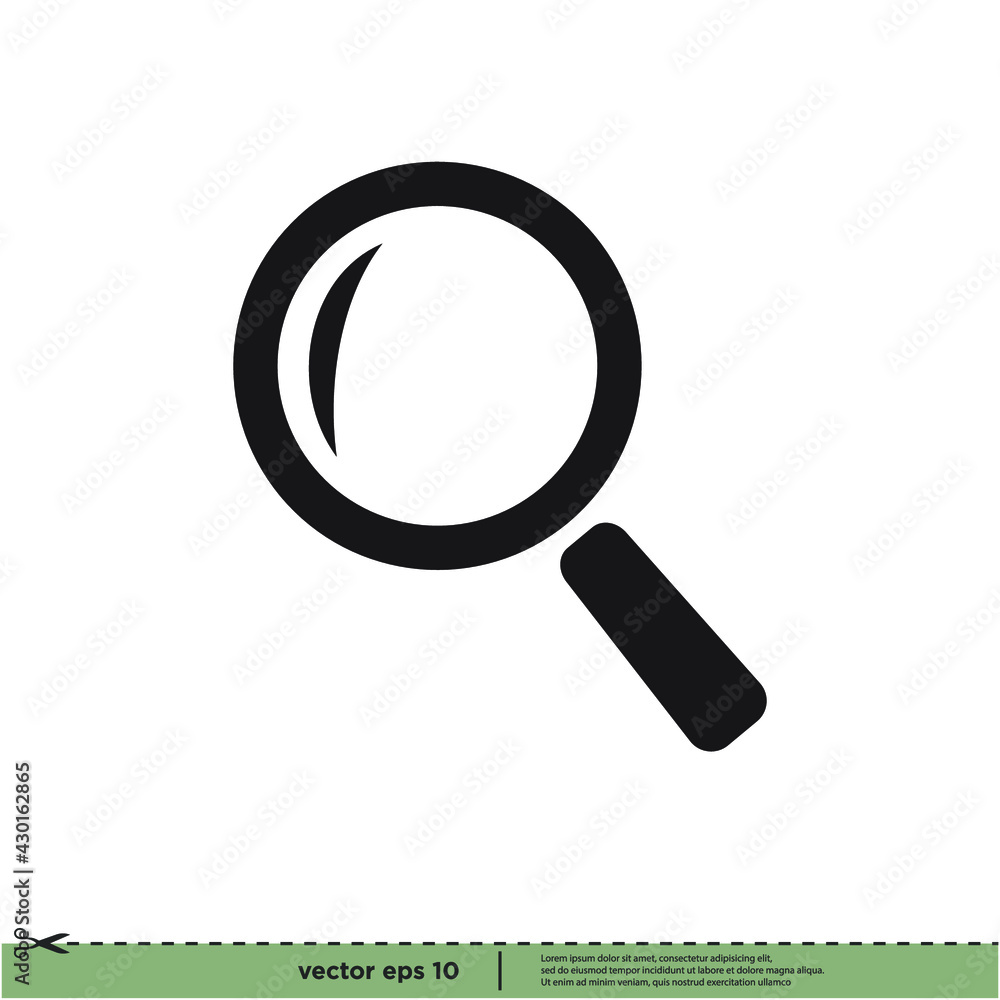 glass magnifying lens icon symbol glass magnifying lens icon symbol