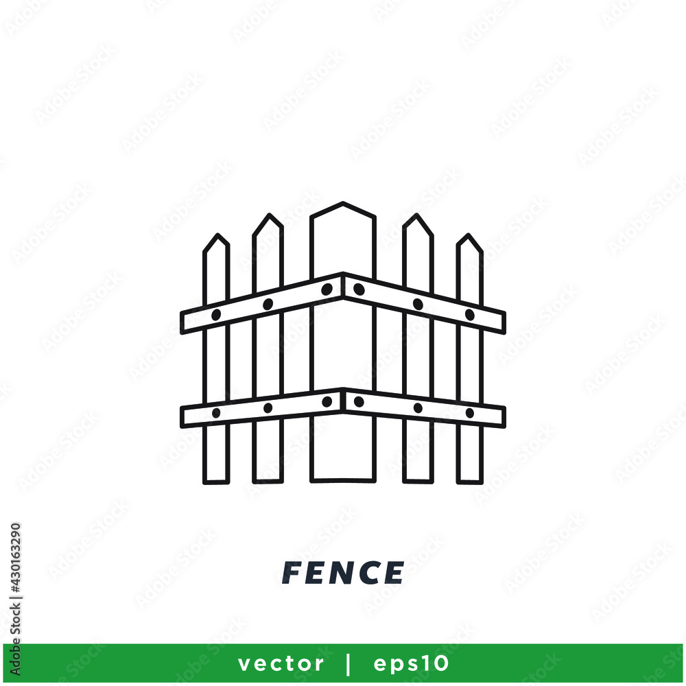 fence icon vector icon vector illustration simple design element