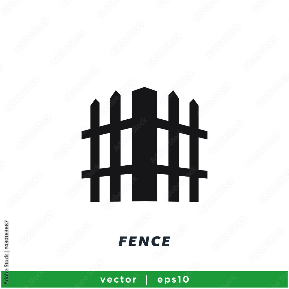 fence icon vector icon vector illustration simple design element fence icon vector icon vector illustration simple design element