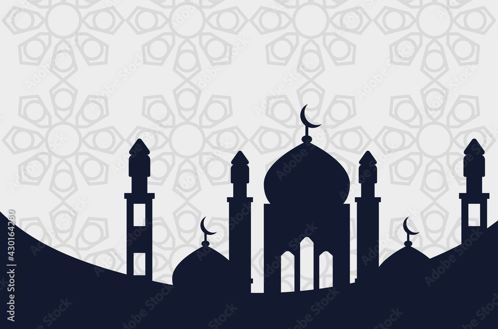 muslim mosque silhouette