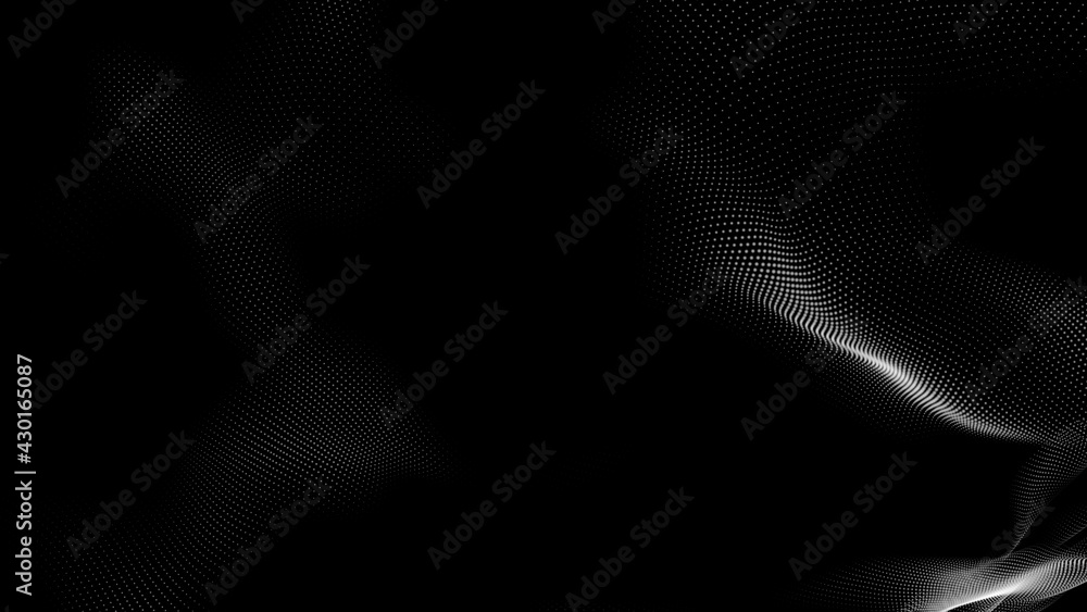 Dot white black wave technology texture background. Abstract big data digital concept. 3d rendering. Dot white black wave technology texture background. Abstract big data digital concept. 3d rendering.