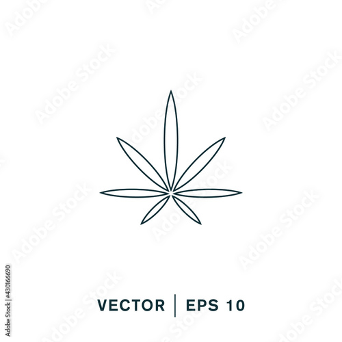 cannabis icon vector illustration simple design element