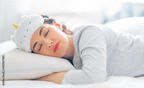 sleeping woman photo