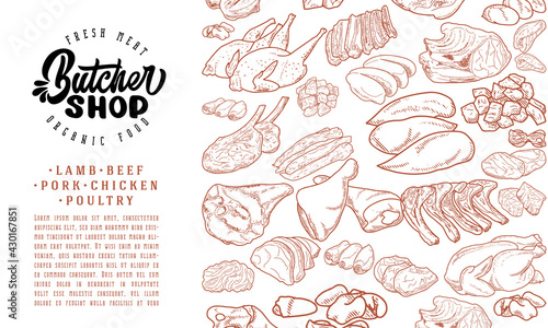 Butcher shop frame