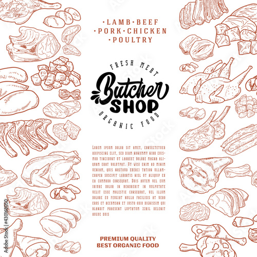 Butcher shop frame