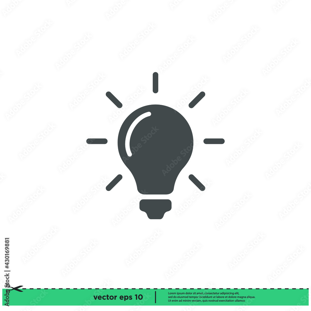 lightbulb icon vector illustration simple design element lightbulb icon vector illustration simple design element