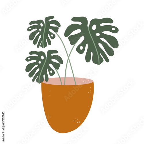 houseplant abstract print