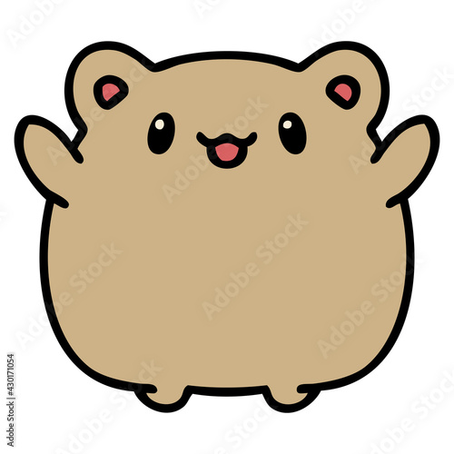 cute cartoon hamster