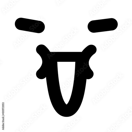 simple enjoyment face icon
