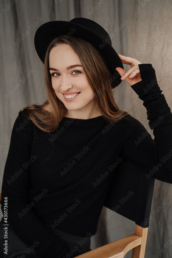 Woman with Positive Emotion Posing for Photography Woman with Positive Emotion Posing for Photography