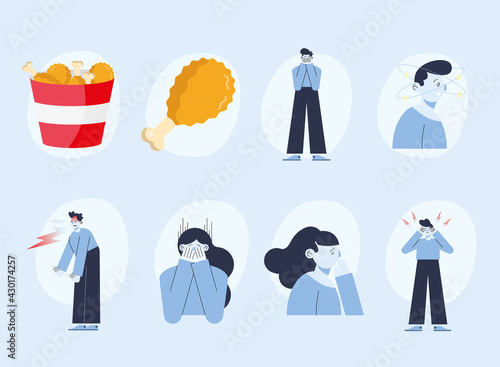 eight panic attack icons