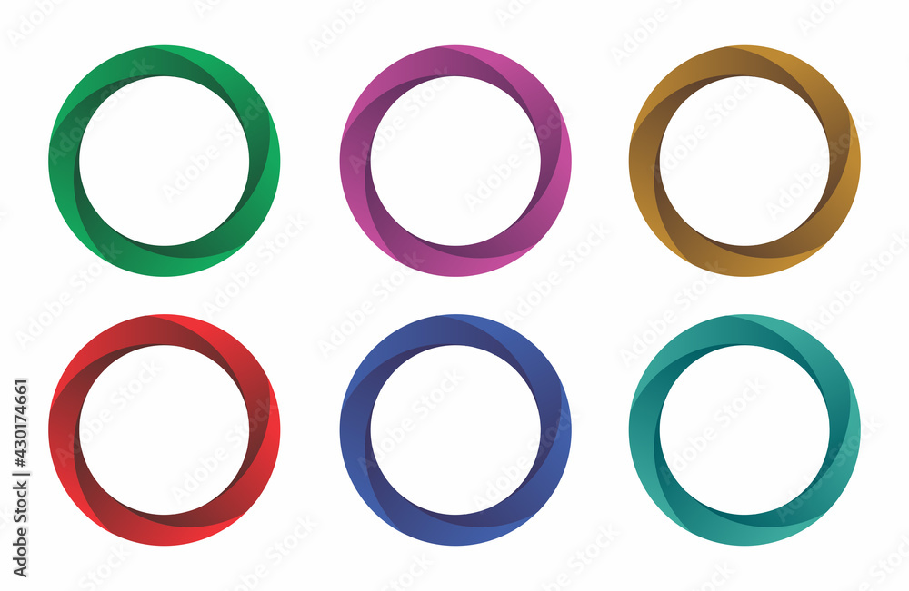 circle shape with different colors circle shape with different colors