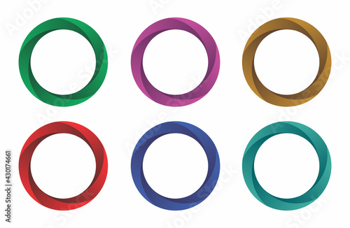 circle shape with different colors
