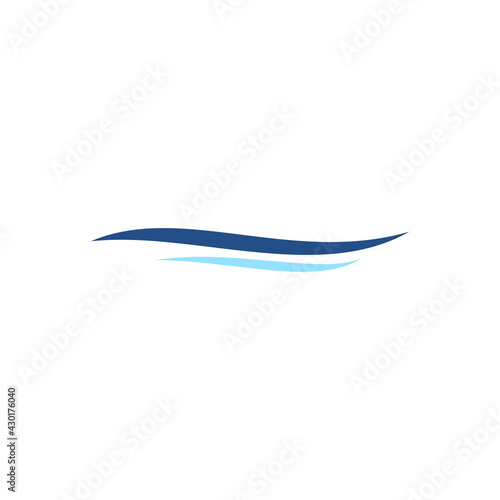 wave sea logo template