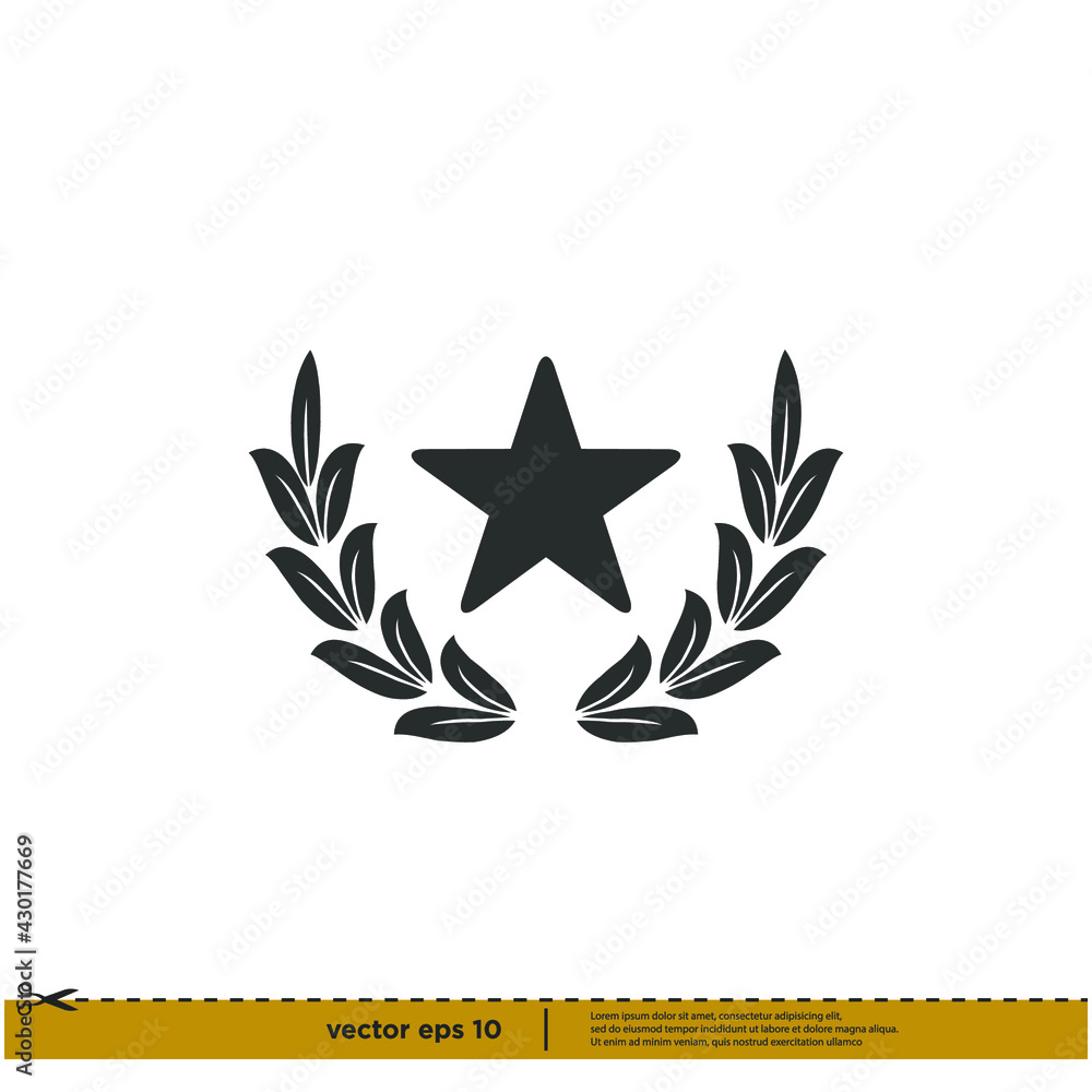 laurel wreath icon symbol laurel wreath icon symbol