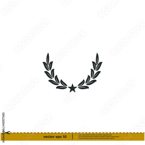 laurel wreath icon symbol