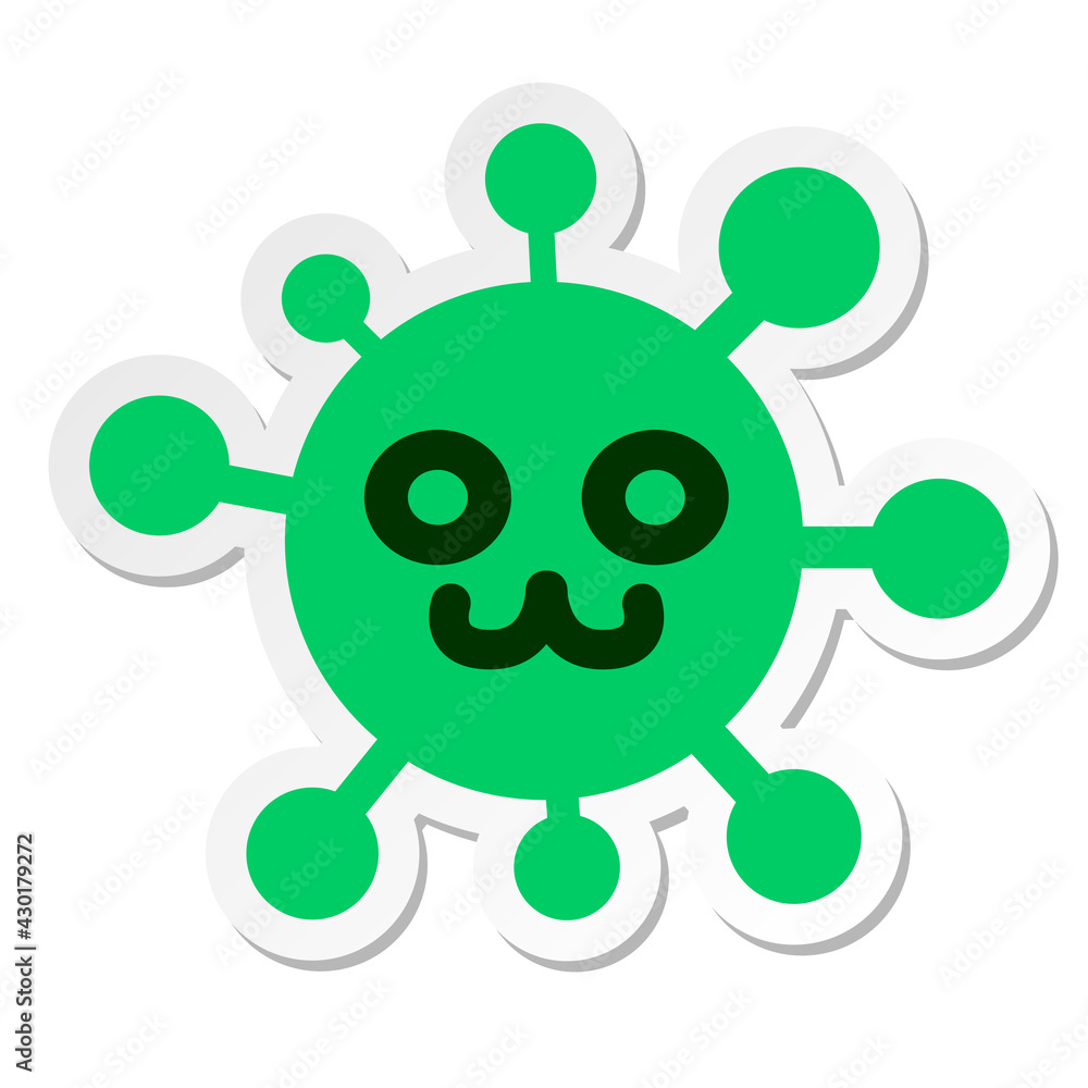 blank eyed animal virus sticker blank eyed animal virus sticker