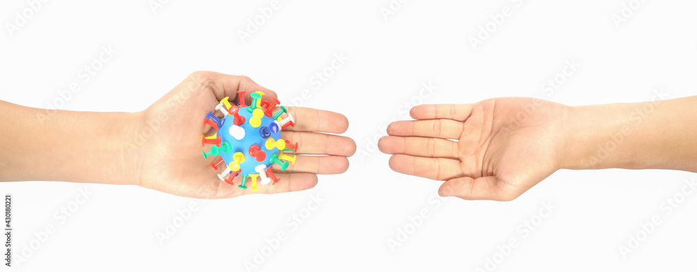 Palm gestures and symbols of male hands Hand touch concept and contagious coronavirus (covid-19). Isolated on white background. Palm gestures and symbols of male hands Hand touch concept and contagious coronavirus (covid-19). Isolated on white background.