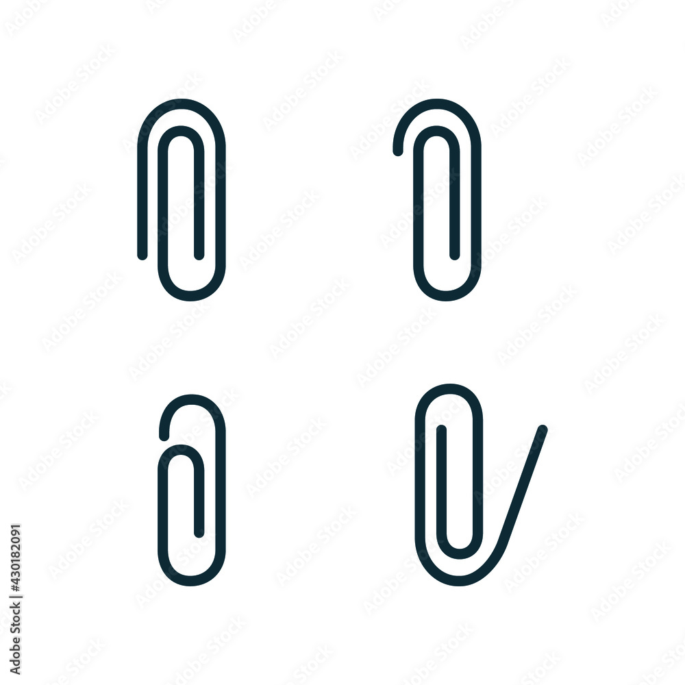 paper clip icon vector paper clip icon vector