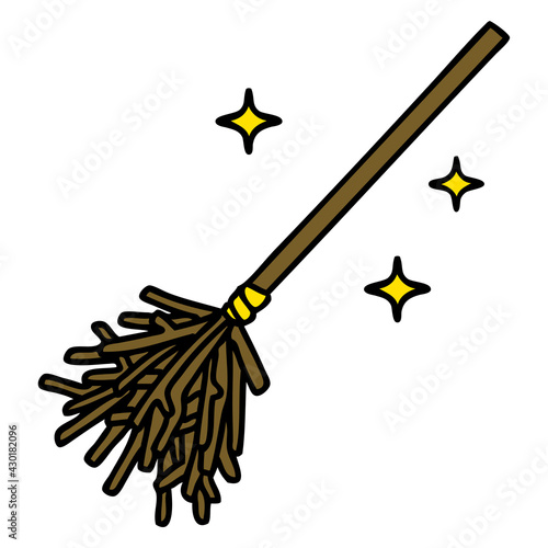 magic broomstick sweeping