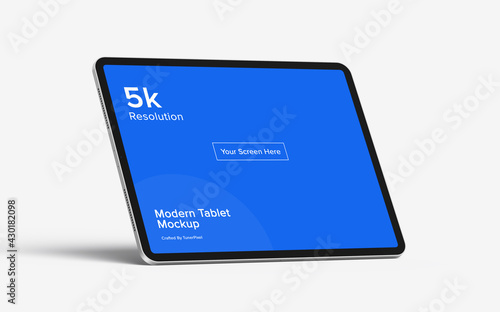 Tablet Mockup | Fully Editable File, Replaceable Screen, Separated Shadow and Background photo